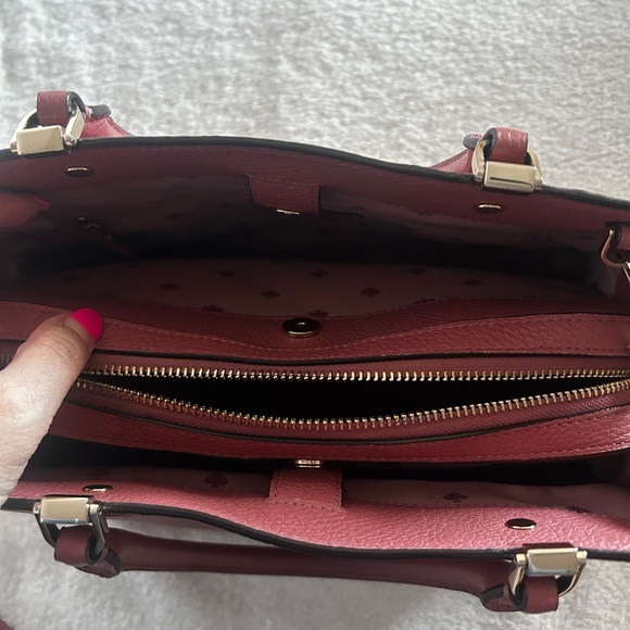 Kate Spade Leila pomegranat large wallet purse set pebbled leather - Picture 5 of 15